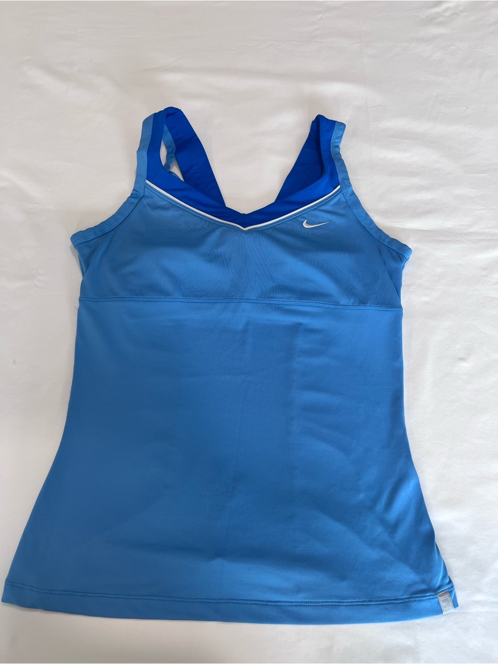 Nike Blue and Gray Dri-FIT Sports Bra Tank